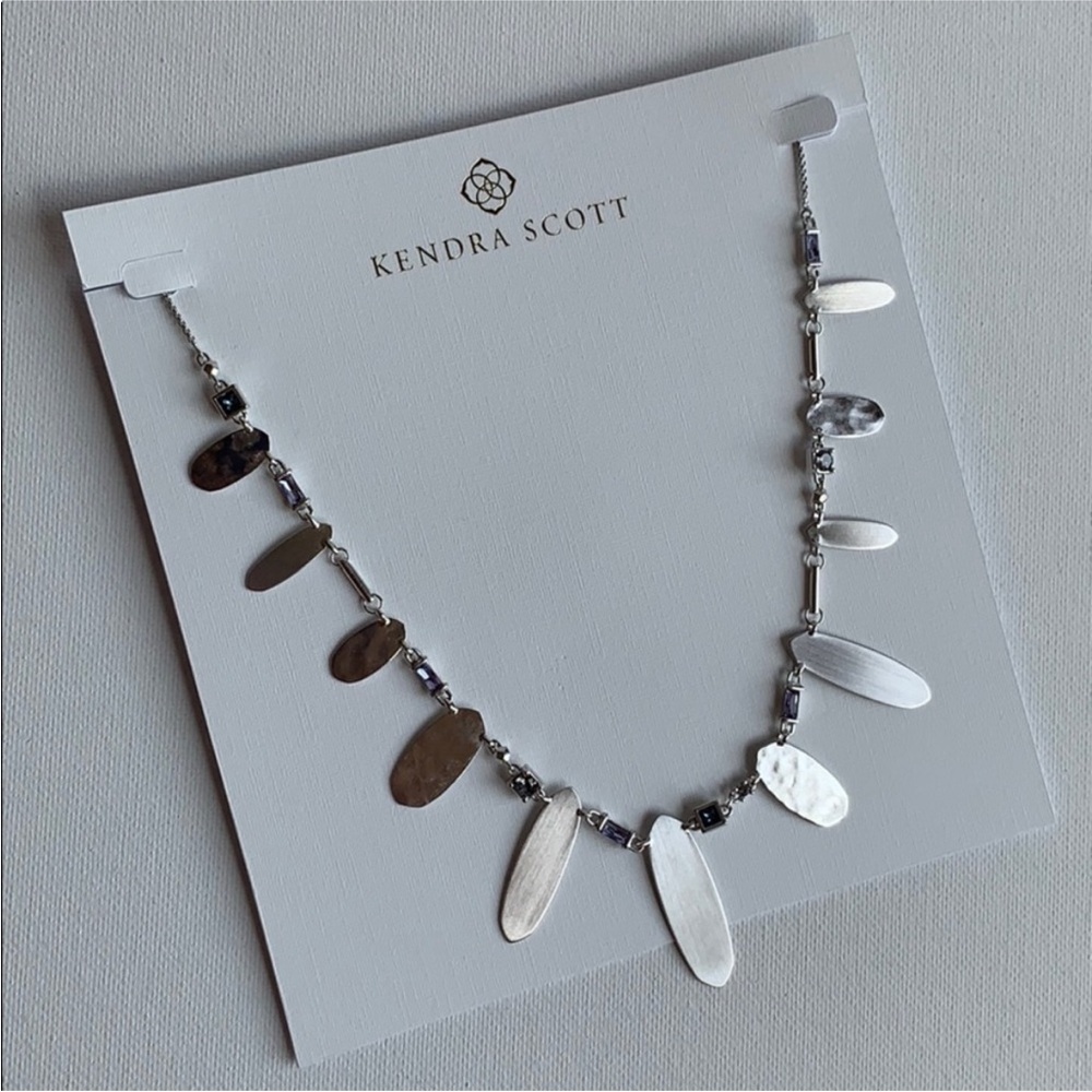 Kendra Scott Airella Necklace Crystal & Silver New with tags!